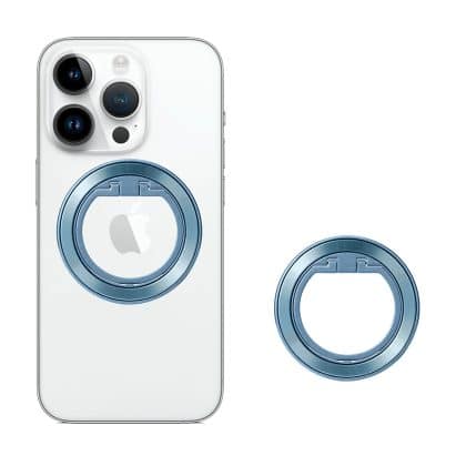 Techsuit - MagSafe Phone Ring (MPR2) - Round Shape, Aluminium Alloy - Blue