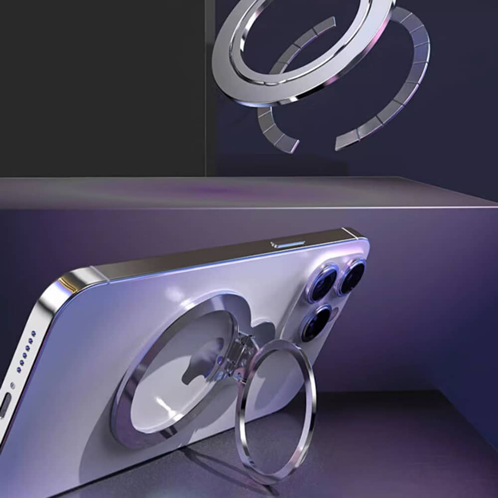 Techsuit - MagSafe Phone Ring (MPR4) - Round Shape, Aluminium Alloy - Blue - Image 5