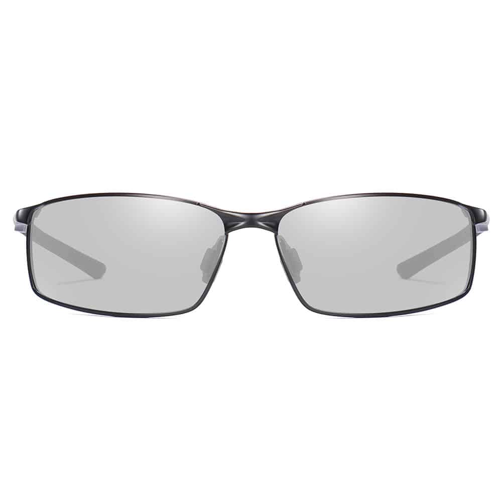 Techsuit - Ανδρικά Γυαλιά Ηλίου Polarized (559), με Προστασία UV και Μεταλλικό Πλαίσιο, Ορθογώνια - Μαύρο / Φωτοχρωμικά One Size - Image 2