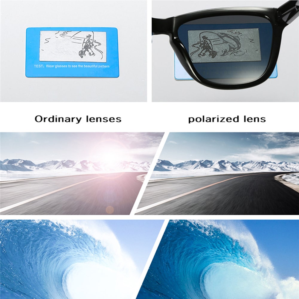 Techsuit - Ανδρικά Γυαλιά Ηλίου Polarized (0717), με Προστασία UV - Μαύρο One Size - Image 4