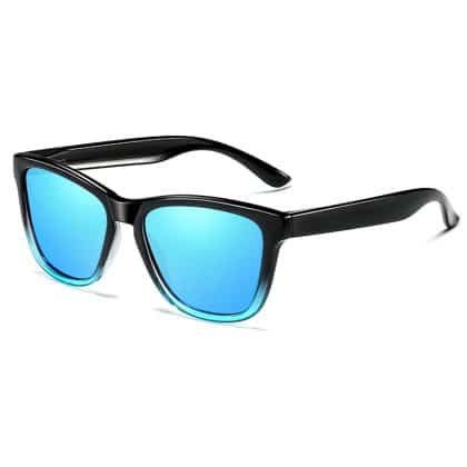 Techsuit - Ανδρικά Γυαλιά Ηλίου Polarized (0717), με Προστασία UV - Μαύρο / Μπλε Διαβαθμισμένο One Size