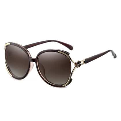 Techsuit - Γυναικεία Polarized Γυαλιά Ηλίου (1384) με Προστασία UV, PC - Καφέ One Size