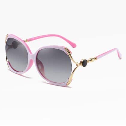 Techsuit - Γυναικεία Polarized Γυαλιά Ηλίου (1722) με Προστασία UV, PC - Ροζ / Γκρι One Size