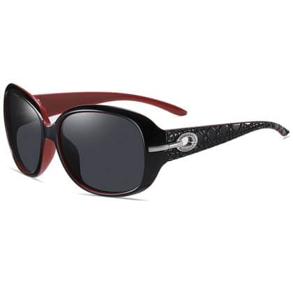 Techsuit - Polarized Γυαλιά Ηλίου PC (2012) - Προστασία UV - Μαύρο / Κόκκινο / Γκρι One Size