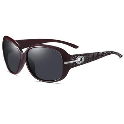 Techsuit - Γυαλιά Ηλίου Polarized PC (2012) - Προστασία UV - Κόκκινο Κρασί / Γκρι One Size