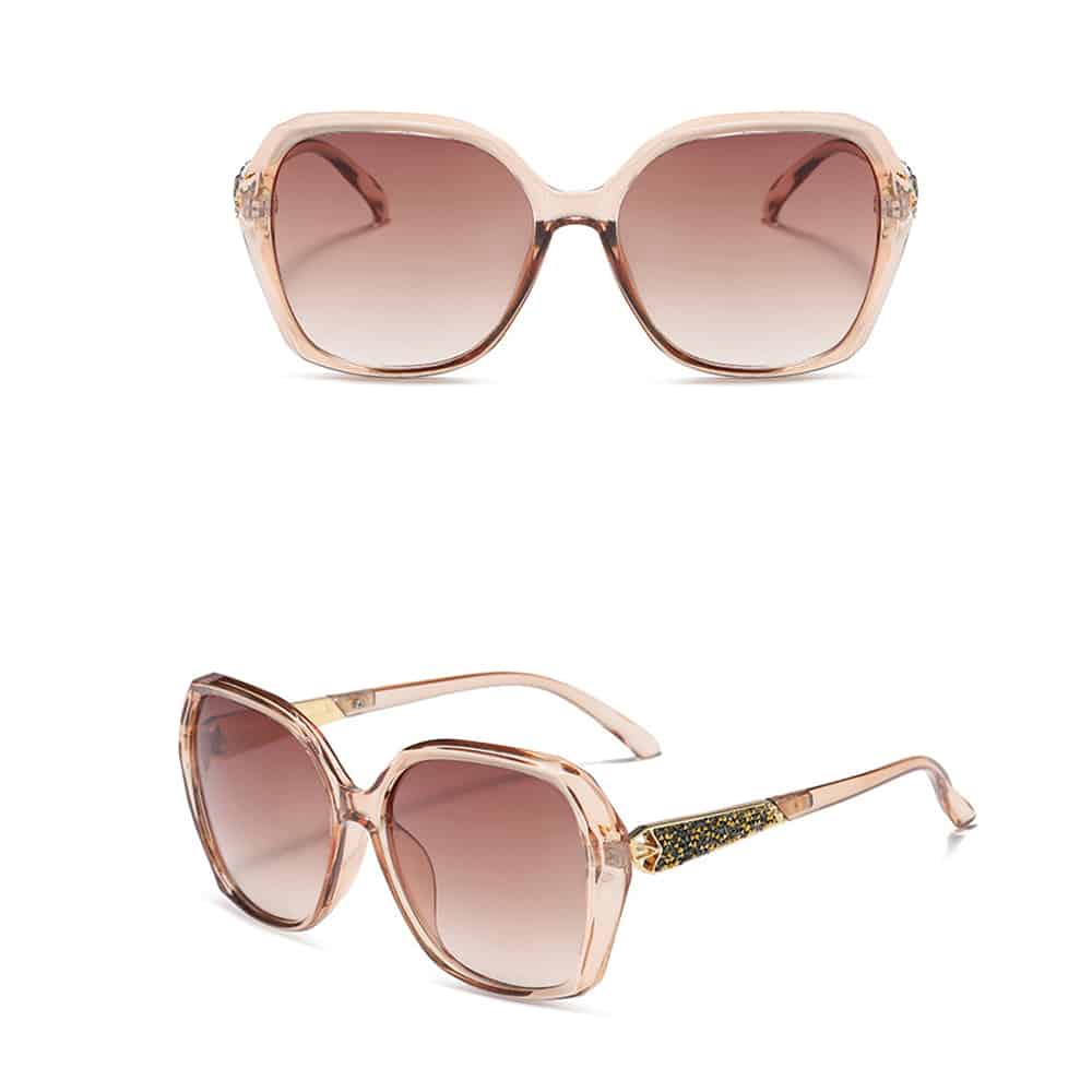 Techsuit - Γυναικεία Polarized Γυαλιά Ηλίου (5599) με Προστασία UV, PC - Καφέ One Size - Image 2