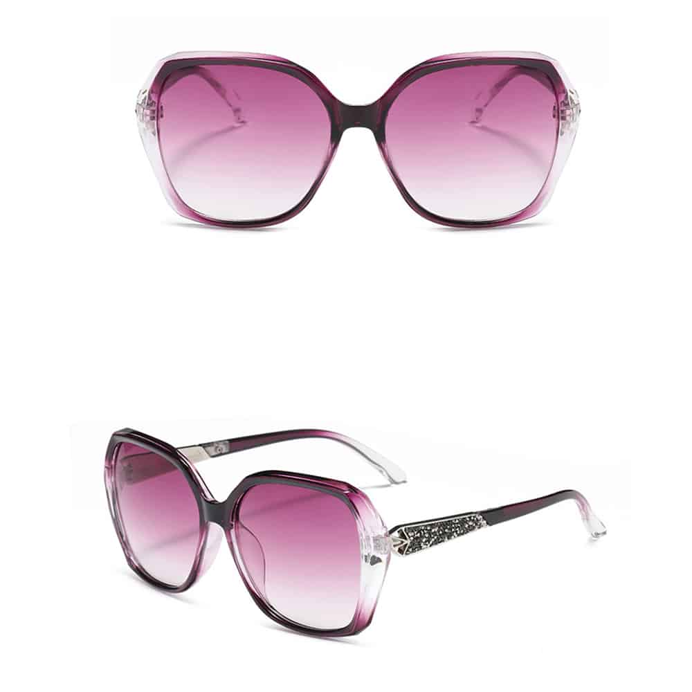 Techsuit - Γυναικεία Polarized Γυαλιά Ηλίου (5599) με Προστασία UV, PC - Μωβ One Size - Image 2