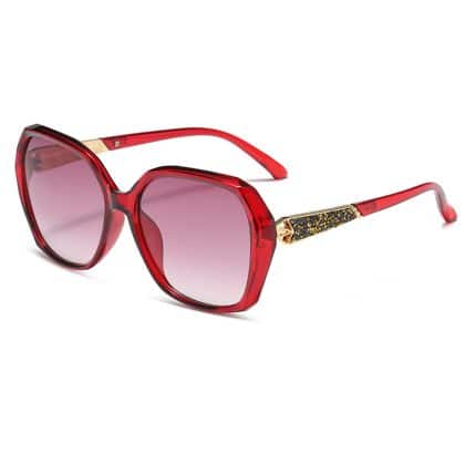 Techsuit - Γυναικεία Polarized Γυαλιά Ηλίου (5599) με Προστασία UV, PC - Κόκκινο One Size