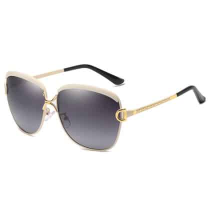 Techsuit - Γυναικεία Polarized Γυαλιά Ηλίου (8702) με Προστασία UV, Μεταλλικό Πλαίσιο - Κίτρινο One Size