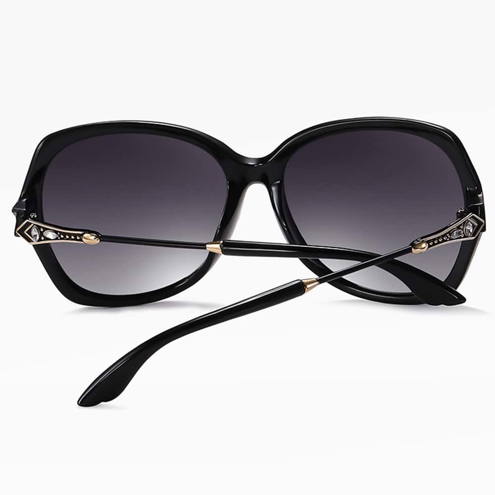 Techsuit - Γυναικεία Polarized Γυαλιά Ηλίου (8881) με Προστασία UV, PC - Μαύρο / Γκρι One Size - Image 4