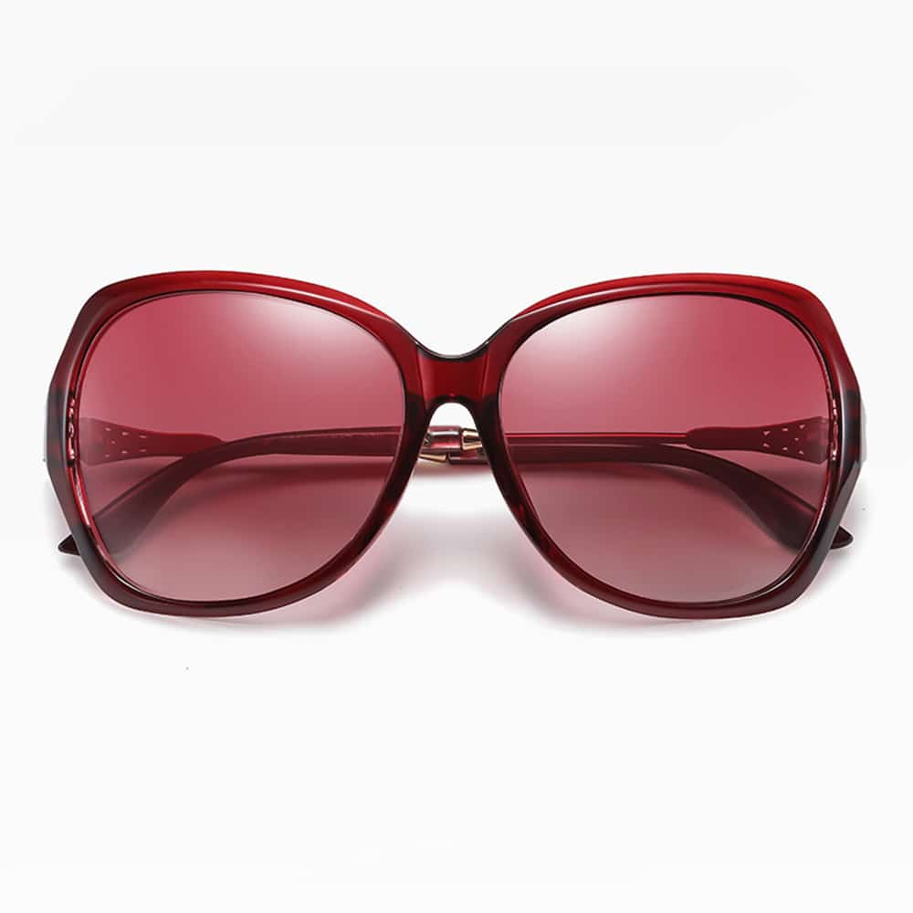 Techsuit - Γυναικεία Polarized Γυαλιά Ηλίου (8881) με Προστασία UV, PC - Κόκκινο One Size - Image 2