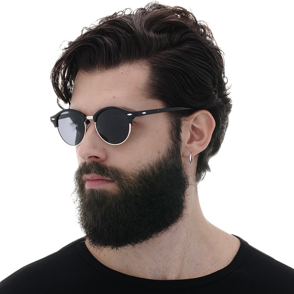 Techsuit - Ανδρικά Γυαλιά Ηλίου Polarized (66612), με Προστασία UV - Χρυσό / Μπλε One Size - Image 2