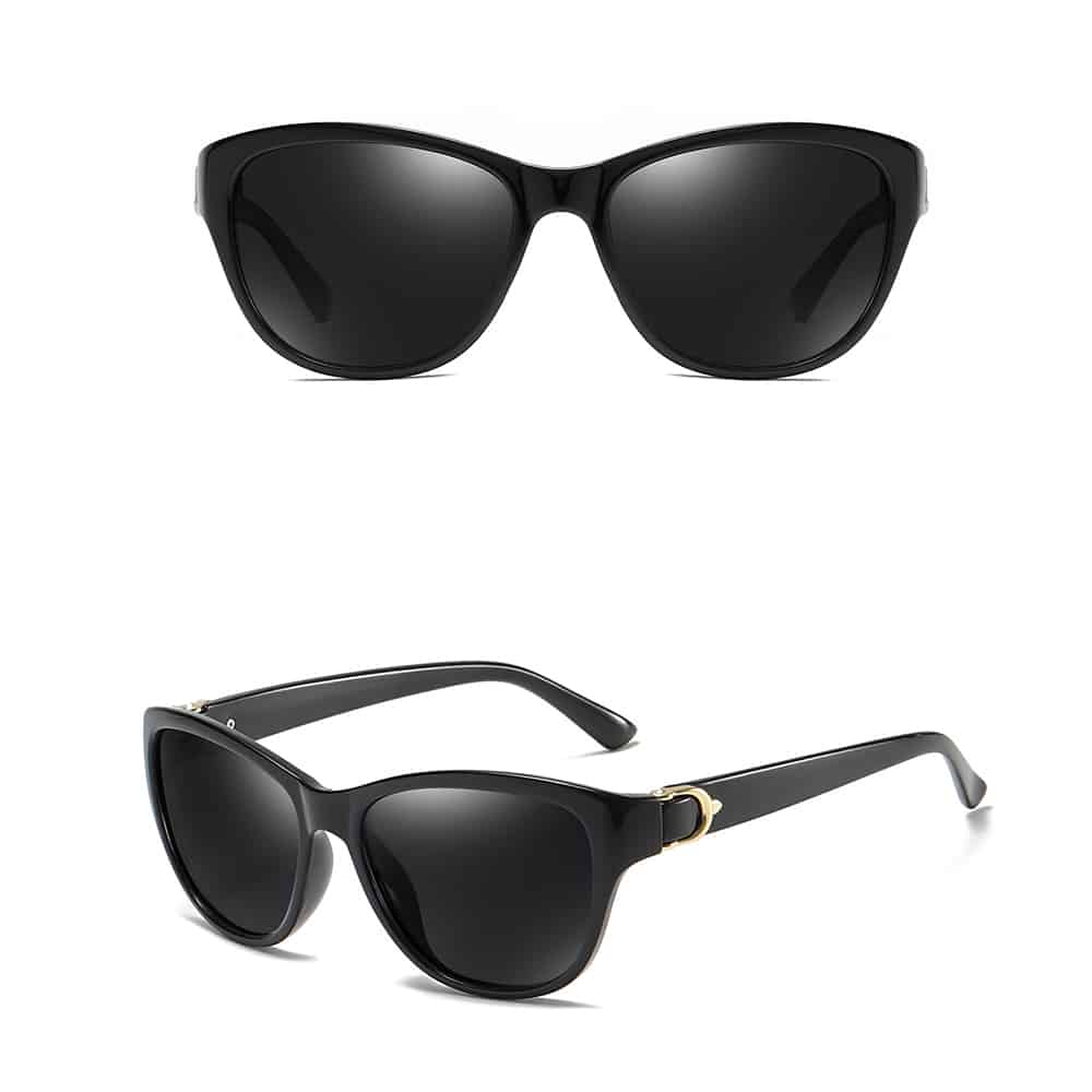 Techsuit - Γυναικεία Polarized Γυαλιά Ηλίου (A572) με Προστασία UV, PC - Μαύρο / Γκρι One Size - Image 2