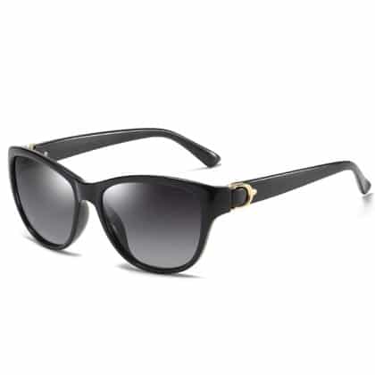 Techsuit - Γυναικεία Polarized Γυαλιά Ηλίου (A572) με Προστασία UV, PC - Μαύρο / Διαβαθμισμένο Γκρι One Size