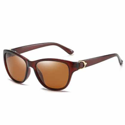 Techsuit - Γυναικεία Polarized Γυαλιά Ηλίου (A572) με Προστασία UV, PC - Καφέ One Size