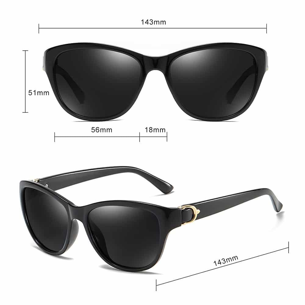 Techsuit - Γυναικεία Polarized Γυαλιά Ηλίου (A572) με Προστασία UV, PC - Καφέ One Size - Image 7