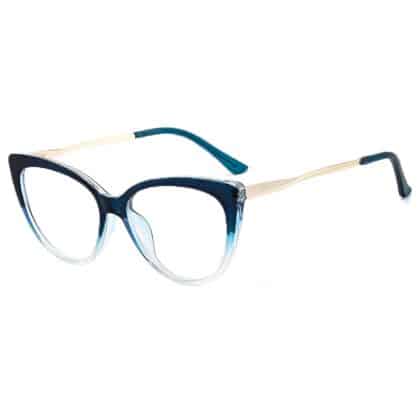 Techsuit - Γυαλιά Anti-Blue Light Reflex Metal (F5018-C8) - Cat Eye - Διάφανο Μπλε One Size