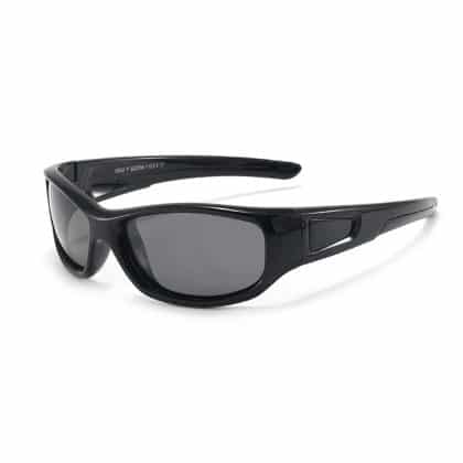 Techsuit - Polarized Γυαλιά Ηλίου (800-C11) - Τύπος Αθλητισμού, Ευλύγιστα, για Παιδιά απο 3-12 Ετών- Λαμπερό Μαύρο One Size