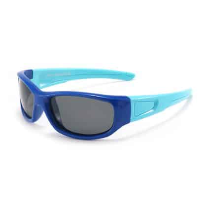 Techsuit - Polarized Γυαλιά Ηλίου (800-C28) - Τύπος Αθλητισμού, Ευλύγιστα, για Παιδιά για Παιδιά απο 3-12 Ετών - Σκούρο Μπλε / Ουρανί One Size