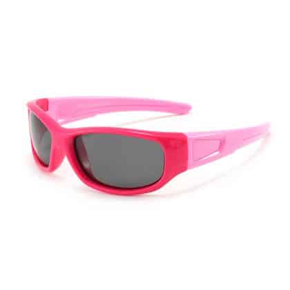Techsuit - Polarized Γυαλιά Ηλίου (800-C30) - Τύπος Αθλητισμού, Ευλύγιστα, για Παιδιά απο 3-12 Ετών - Ροζ Κόκκινο / Ροζ One Size