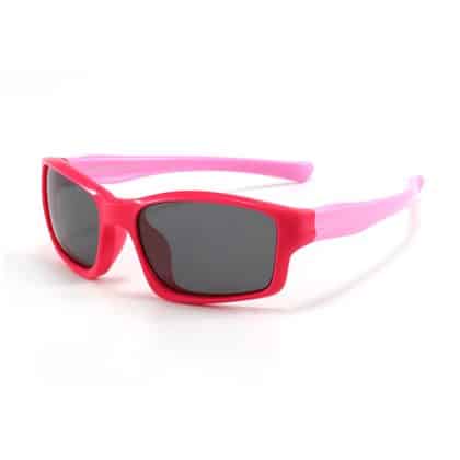 Techsuit - Polarized Γυαλιά Ηλίου (8202-C30) - Τύπος Αθλητισμού, για Παιδιά απο 3-8 Ετών - Ροζ Κόκκινο / Ροζ One Size