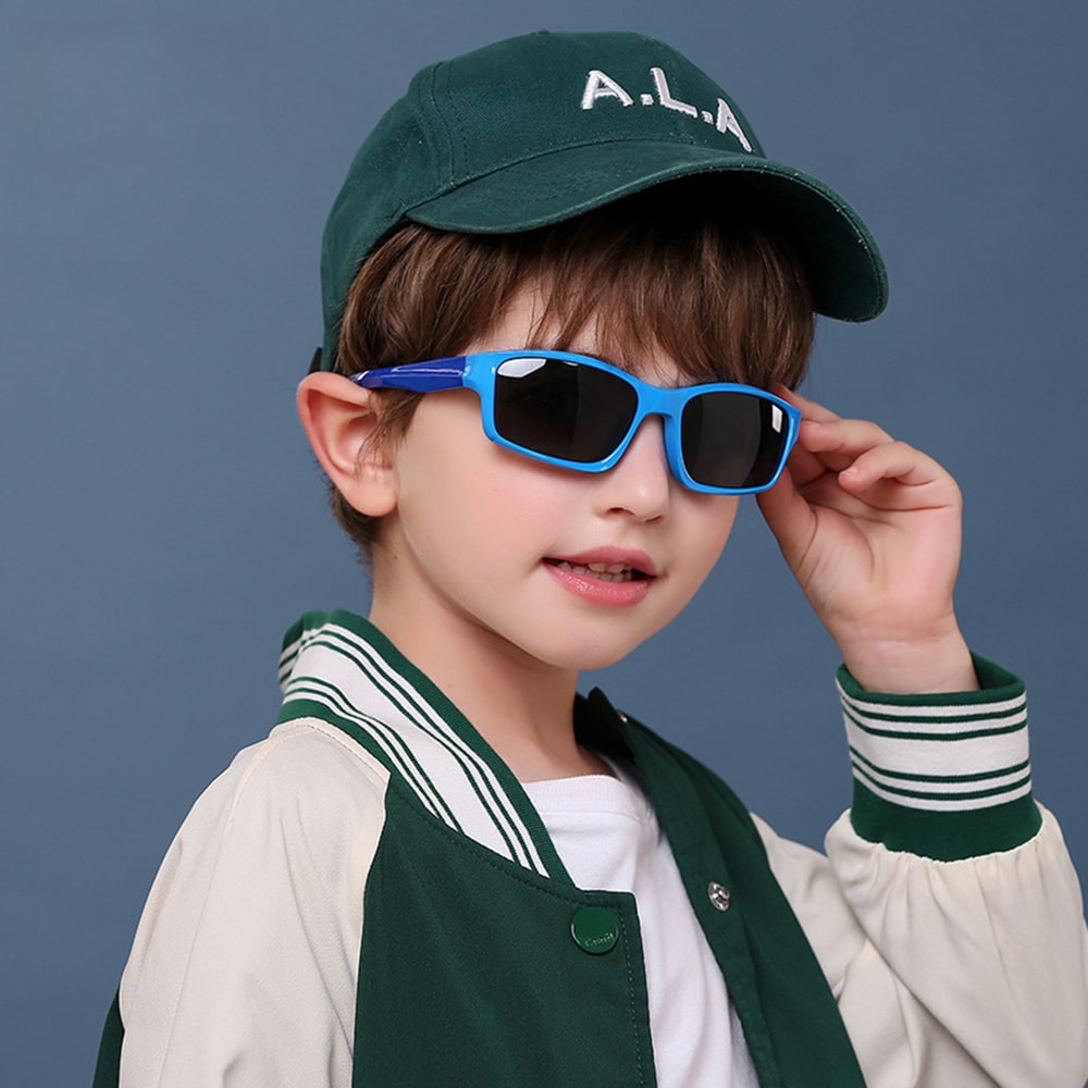 Techsuit - Γυαλιά ηλίου Polarized (8202-C29) - για παιδιά, Αθλητικού τύπου - Μπλε / Σκούρο μπλε - Image 4