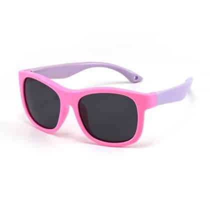 Techsuit - Polarized Γυαλιά Ηλίου (8306-C42) - για Βρέφη, Τετράγωνο Σχήμα, με Λουρί - Ροζ / Μωβ One Size