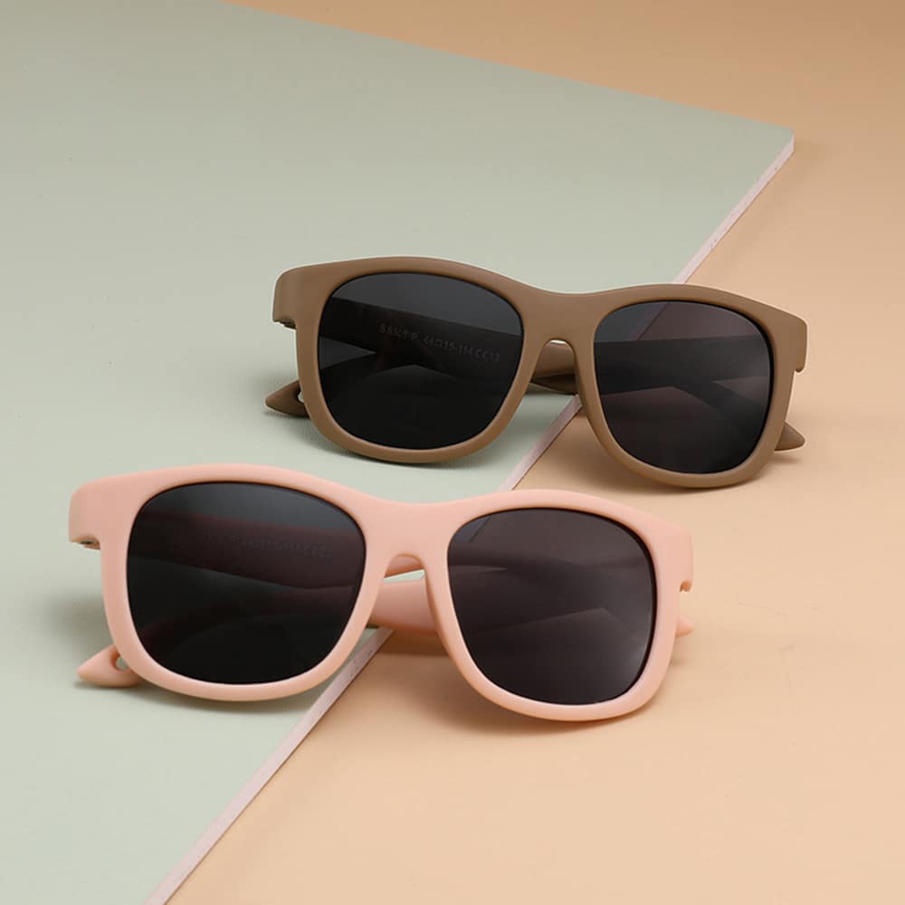 Techsuit - Polarized Γυαλιά Ηλίου (8306-C22) - για Βρέφη, Τετράγωνο Σχήμα, με Λουρί - Ροζ Άμμου One Size - Image 6