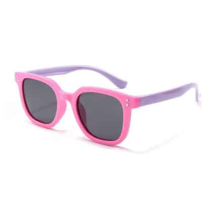 Techsuit - Polarized Γυαλιά Ηλίου (8351-C42) - Τετράγωνο Σχήμα, για Παιδιά απο 3-12 Ετών - Ροζ / Μωβ One Size