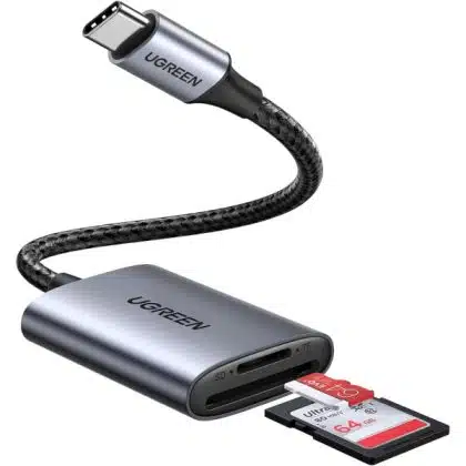 USB-C Card Reader Ugreen Cm401, Sd - MicroSD, Grey