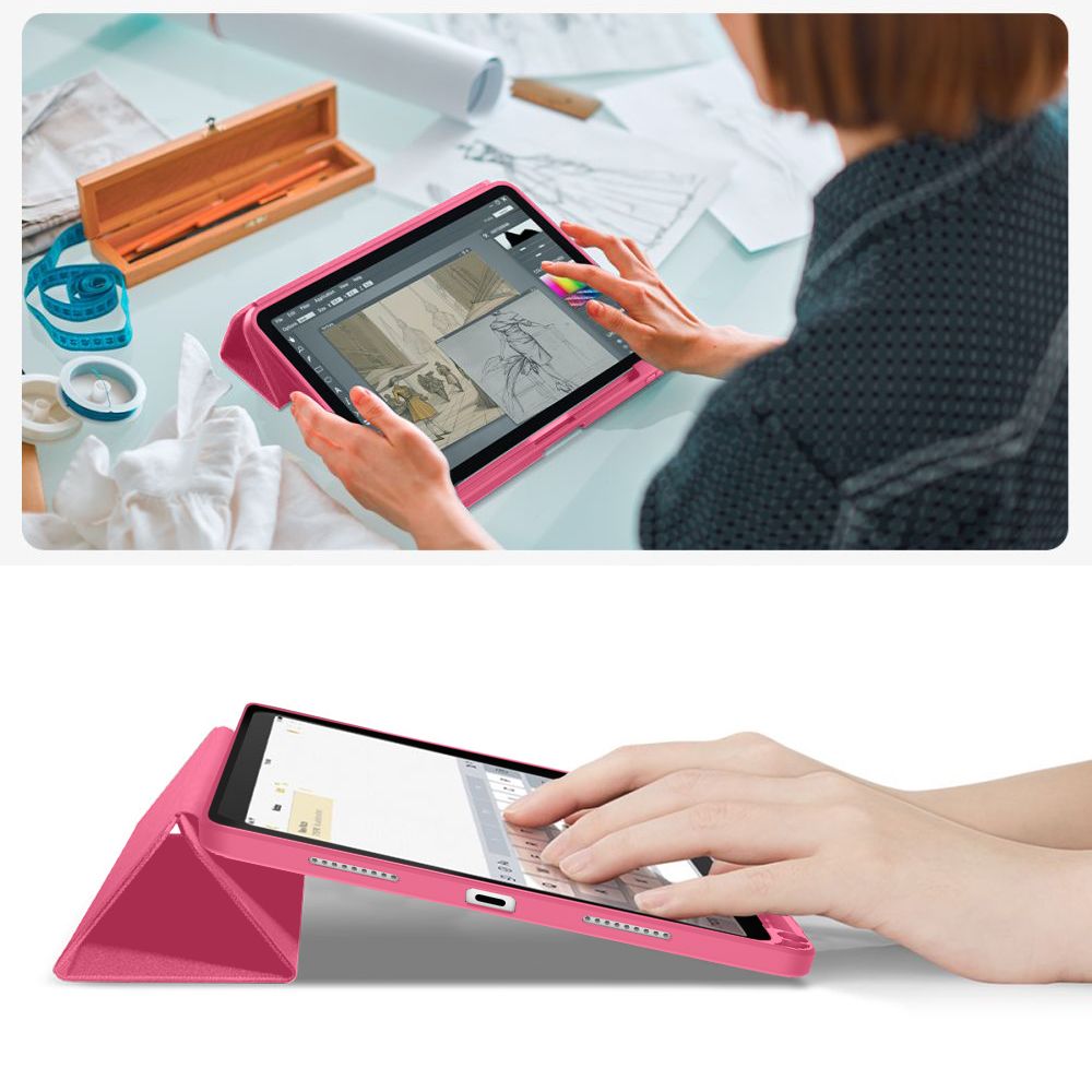 Tech-Protect Sc Pen Canvas iPad 10.9” 10 / 2022 / 11” 11 / 2025 Magenta Bloom - Image 10