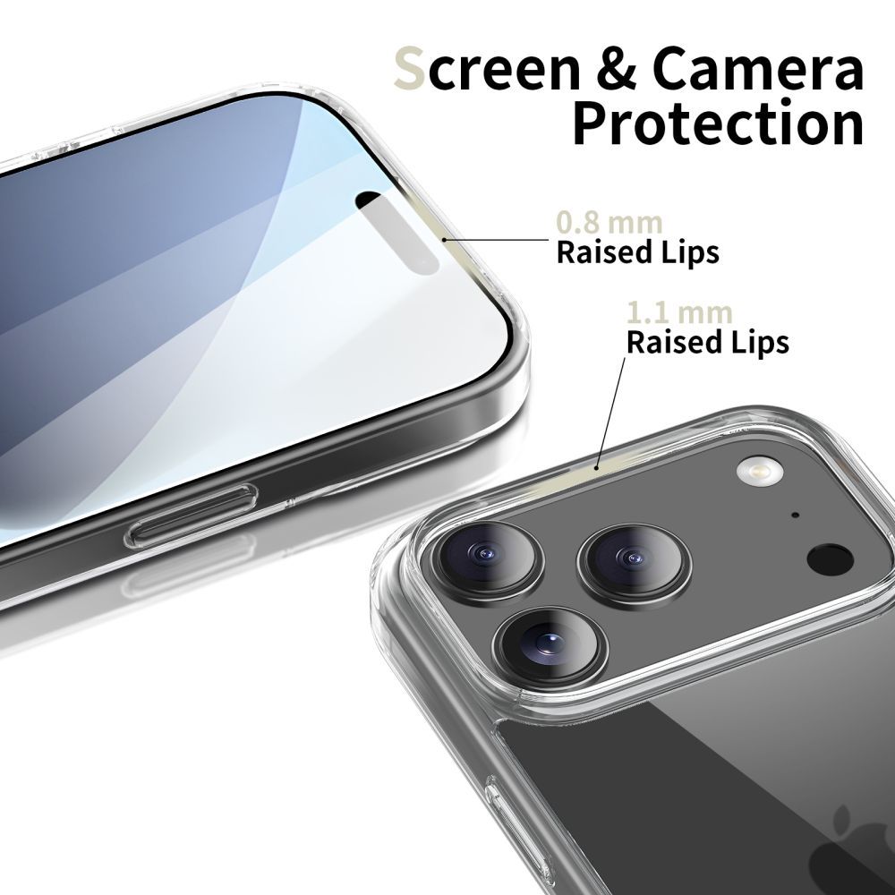 TECH-PROTECT Flexair Hybrid - θήκη για Apple iPhone 17 Pro Max - Διάφανο - Image 3