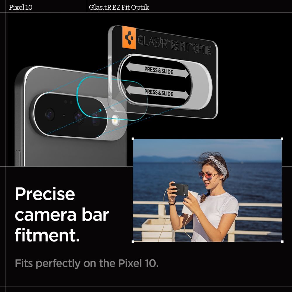 Spigen Optik Glas.tr Camera Protector 2-Pack Google Pixel 10 Crystal Clear - Image 12