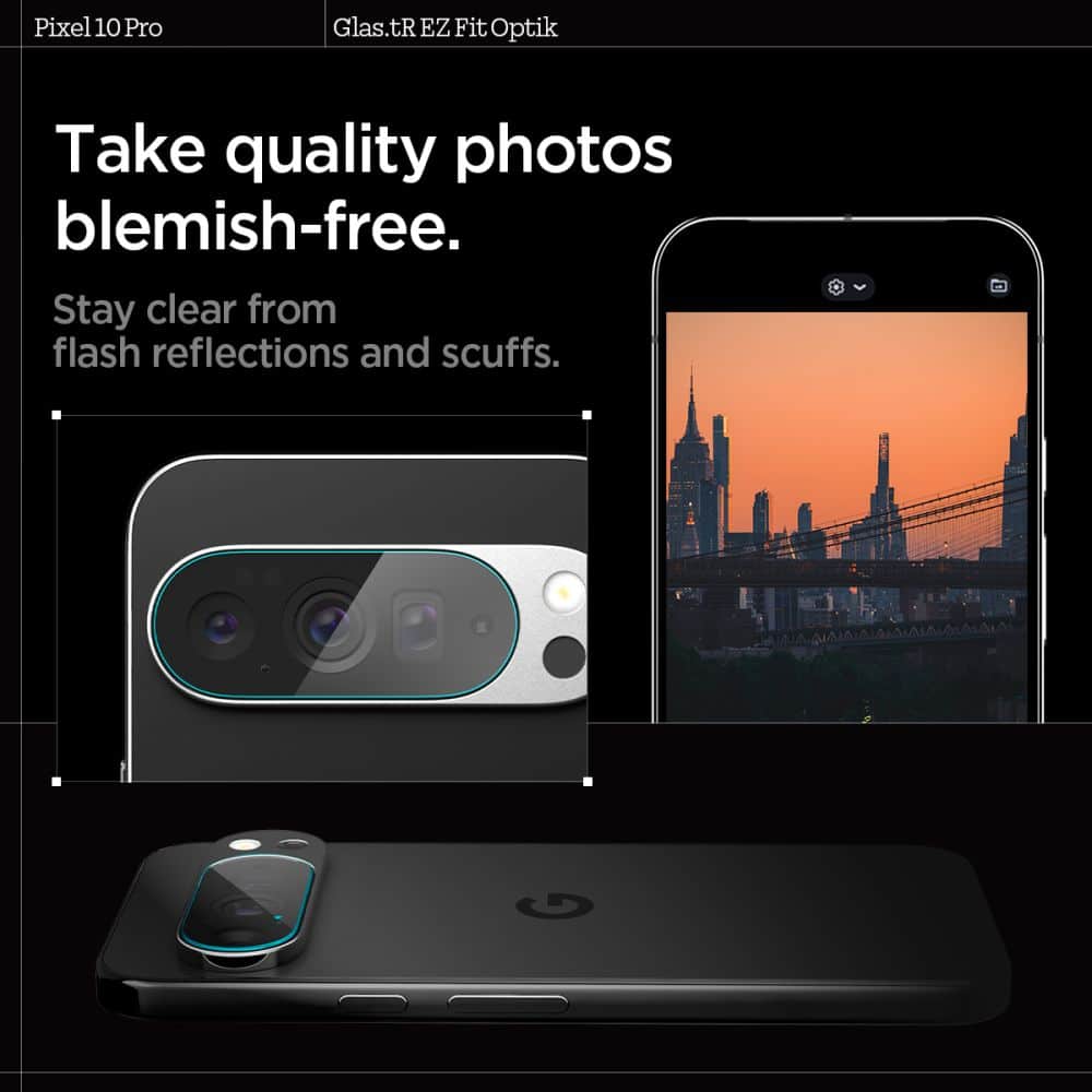 Spigen Optik Glas.tr Camera Protector 2-Pack Google Pixel 10 Pro Crystal Clear - Image 13