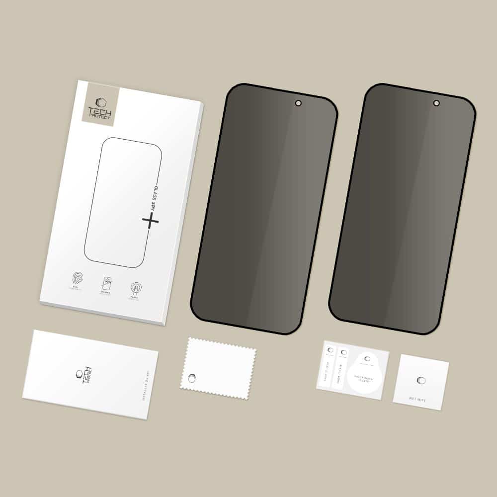 Tech-Protect Glass Spy+ 2-Pack iPhone 16 Pro Max / 17 Pro Max Privacy - Image 7