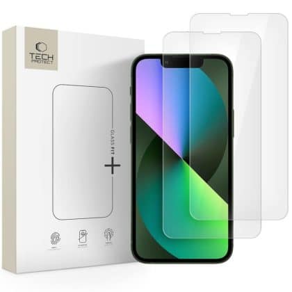 Tech-Protect Glass Fit+ 2-Pack iPhone 13 Mini Clear