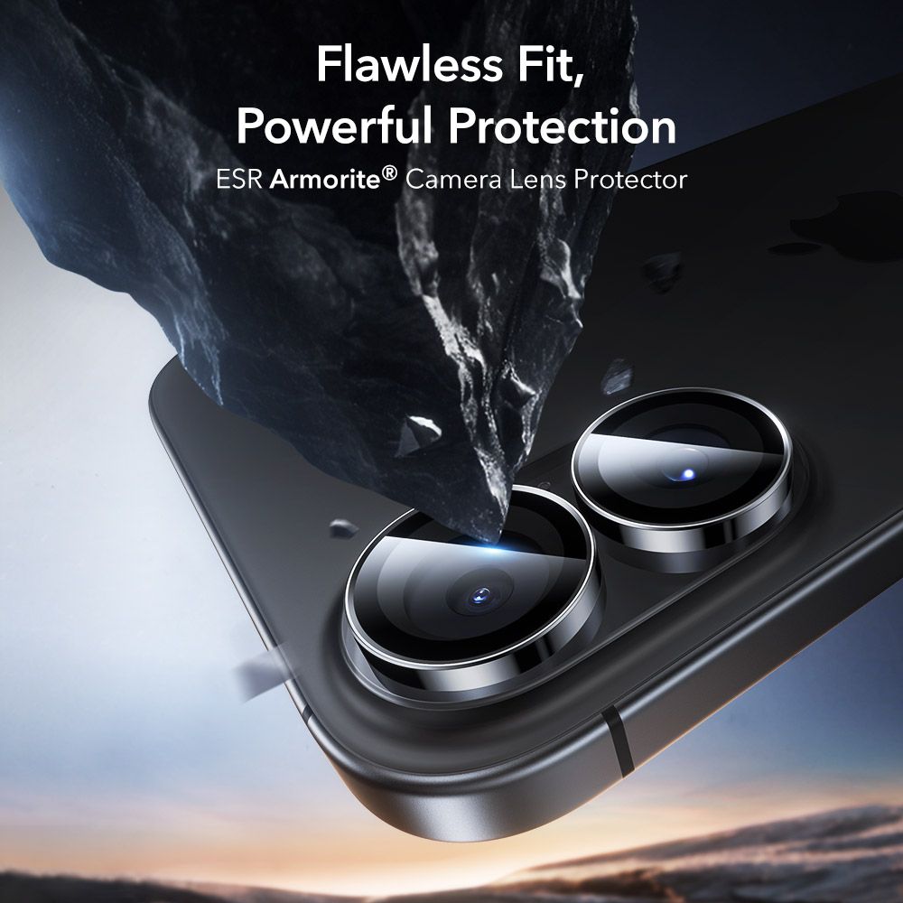 ESR Armorite Camera Protector iPhone 16 / 16 Plus / 17 Black - Image 9