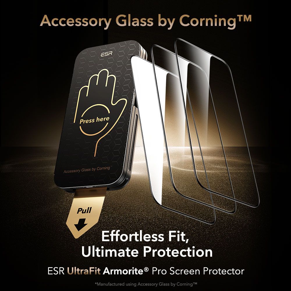 ESR Ultrafit Armorite Pro Tempered Glass iPhone 16 Pro / 17 Clear - Image 2