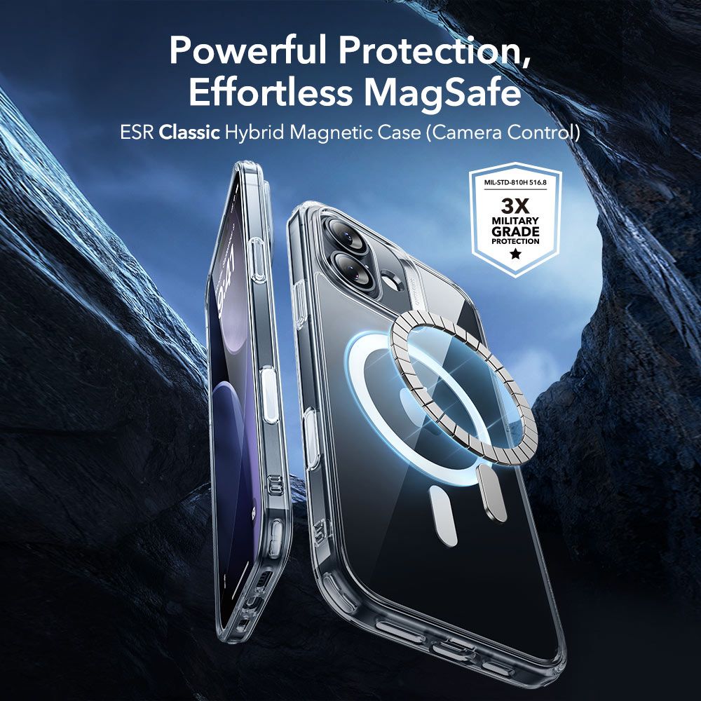 ESR Classic Hybrid Magsafe & Tempered Glass iPhone 17 Clear - Image 2