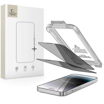 Σκληρυμένο Γυαλί Tech-Protect Quick Set Spy+ 2-Pack iPhone 14 Pro Privacy