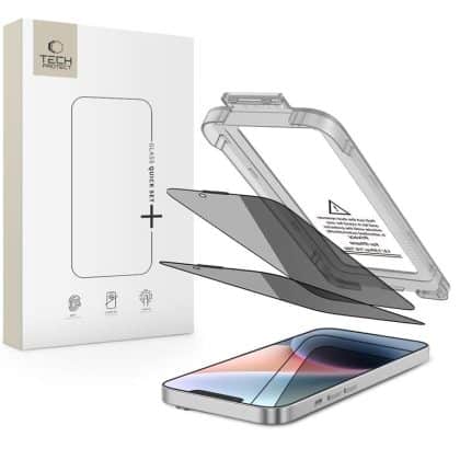 Γυαλί απορρήτου Tech-Protect Quick Set Spy+ 2-Pack iPhone 13 / 13 Pro / 14 / 16e Privacy