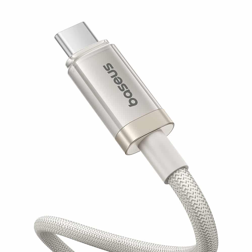 Baseus - Data Καλώδιο Titanium (p10378100g21-01) - USB-C To Type-C, 100w, Fast Charging, 480mbps, 2m - Galaxy Titanium Gold - Image 19
