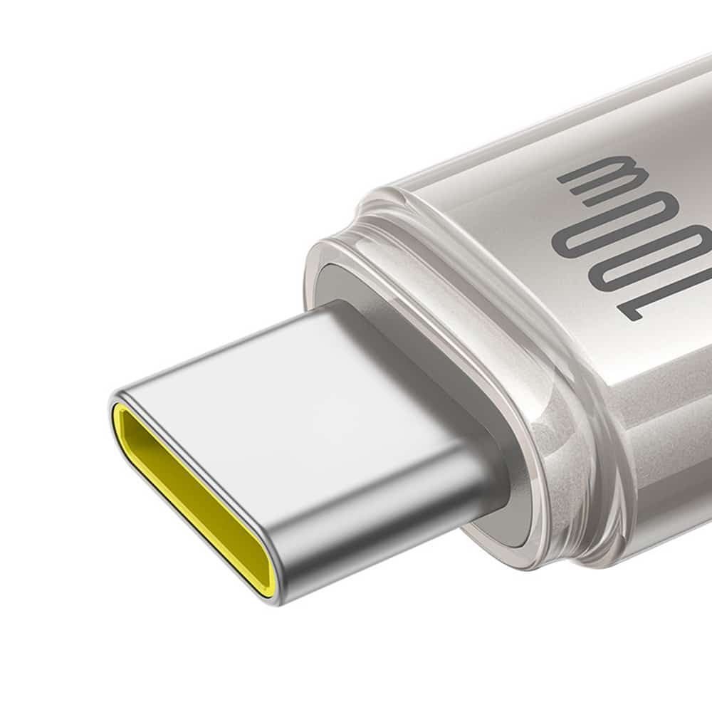 Baseus - Data Καλώδιο Titanium (p10378100g21-01) - USB-C To Type-C, 100w, Fast Charging, 480mbps, 2m - Galaxy Titanium Gold - Image 20