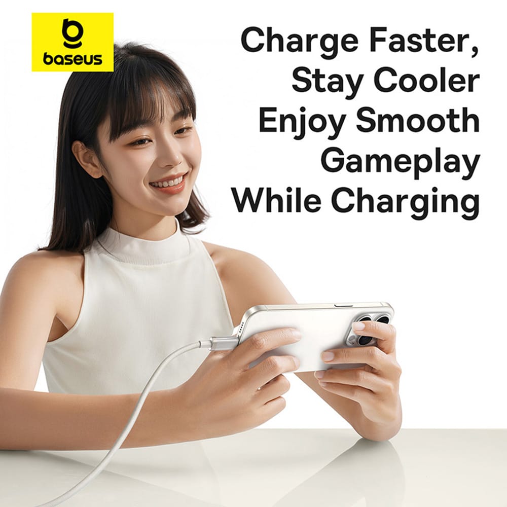 Baseus - Data Καλώδιο Titanium (p10378100g21-01) - USB-C To Type-C, 100w, Fast Charging, 480mbps, 2m - Galaxy Titanium Gold - Image 27