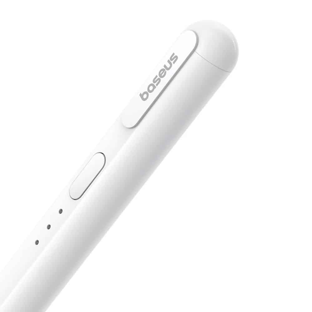 Baseus - Stylus Pen Smooth Writing Iii Series (p80080805213-00) - For iPad, Wired Charging, Active Wireless Version - White - Image 5