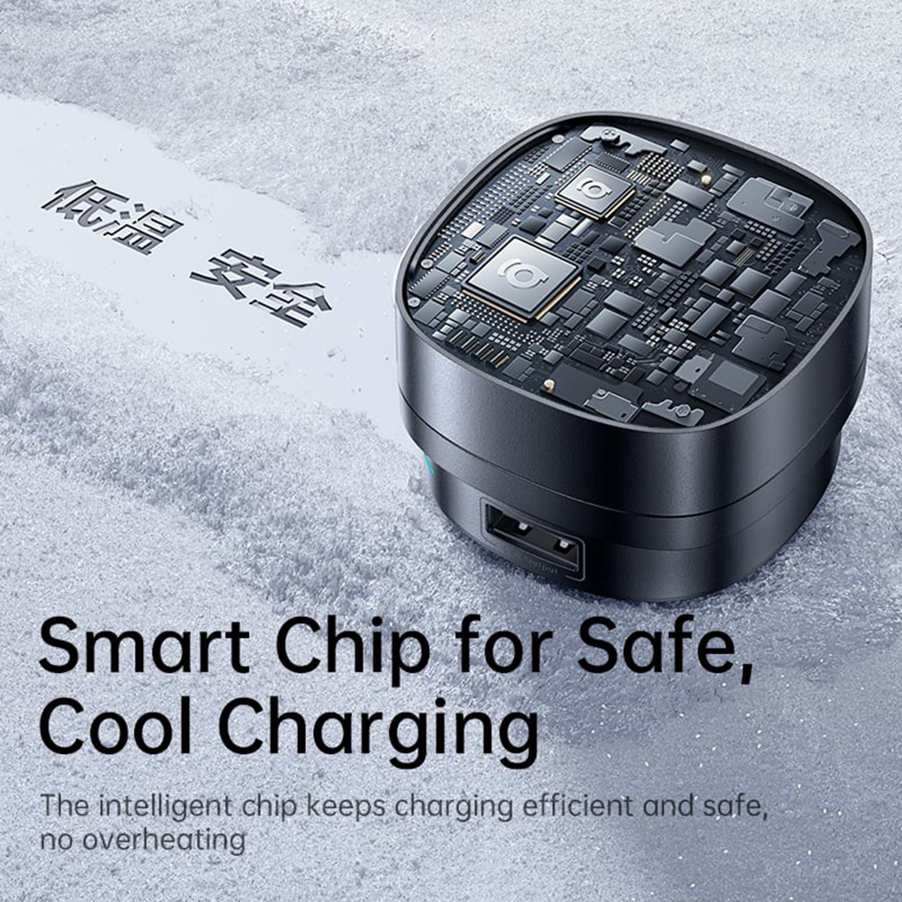 Baseus - Car Charger Primetrip Vr1 (c00069001121-00) - With Retractable Καλώδιο, 2 X Type-C, USB, 60w - Black - Image 5