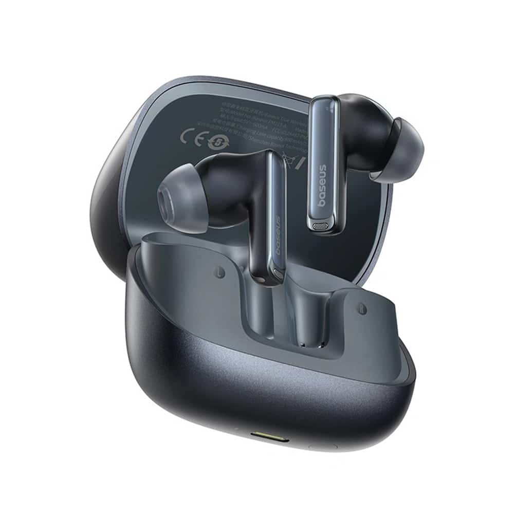 Baseus - Wireless Earbuds M2s Ultra (a00074101123-00) - True Wireless, Bluetooth 5.4, 4-Mic Enc, Smart Display - Black - Image 2