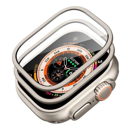 Γυάλινο προστατευτικό οθόνης ESR Armorite γκρι για Apple Watch Ultra 3, σετ 2 τεμαχίων
