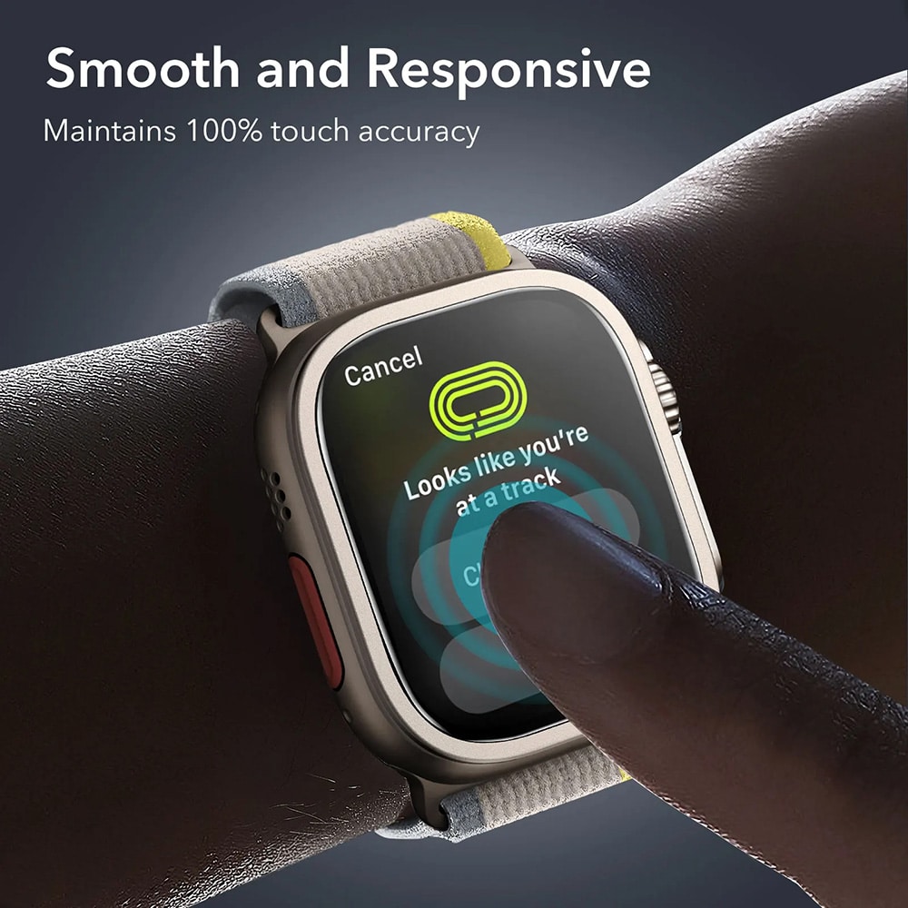 ESR - Armorite Screen Protector (2 Pack) - Apple Watch Ultra / Ultra 2 / Ultra 3 - Titanium - Image 4
