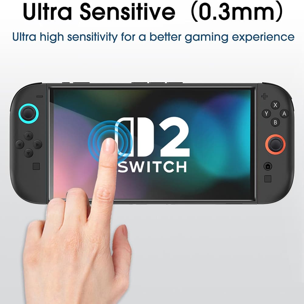Techsuit - (2 Πακέτο) Premium Γυαλί Switchaura Με Εφαρμοστήρα (ns1) - Για Nintendo Switch 2, Αντίσταση 9h - Διαφανές - Image 2